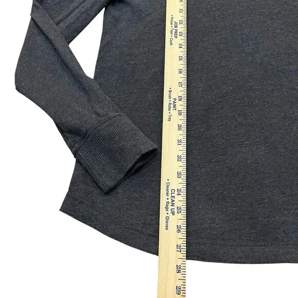 Y2K Abercrombie And Fitch Mens Muscle Sweater Medium Dark Gray Fitted Preppy - Picture 6 of 7